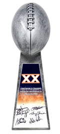 1985 Bears Multi Signed Football World Champion 15 Inch Replica Silver Trophy w/6 Signatures - BEATRO310 - 1985 Bears Multi Signed Football World Champion 15 Inch Replica Silver Trophy w/6 Signatures product image