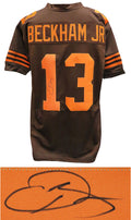 Odell Beckham Jr Signed Brown Custom Football Jersey - BECJRY301 - Odell Beckham Jr Signed Brown Custom Football Jersey product image