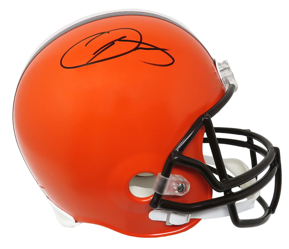 Odell Beckham Jr. Signed Cleveland Browns Riddell Full Size Replica Helmet - BECREP300 - Odell Beckham Jr. Signed Cleveland Browns Riddell Full Size Replica Helmet product image