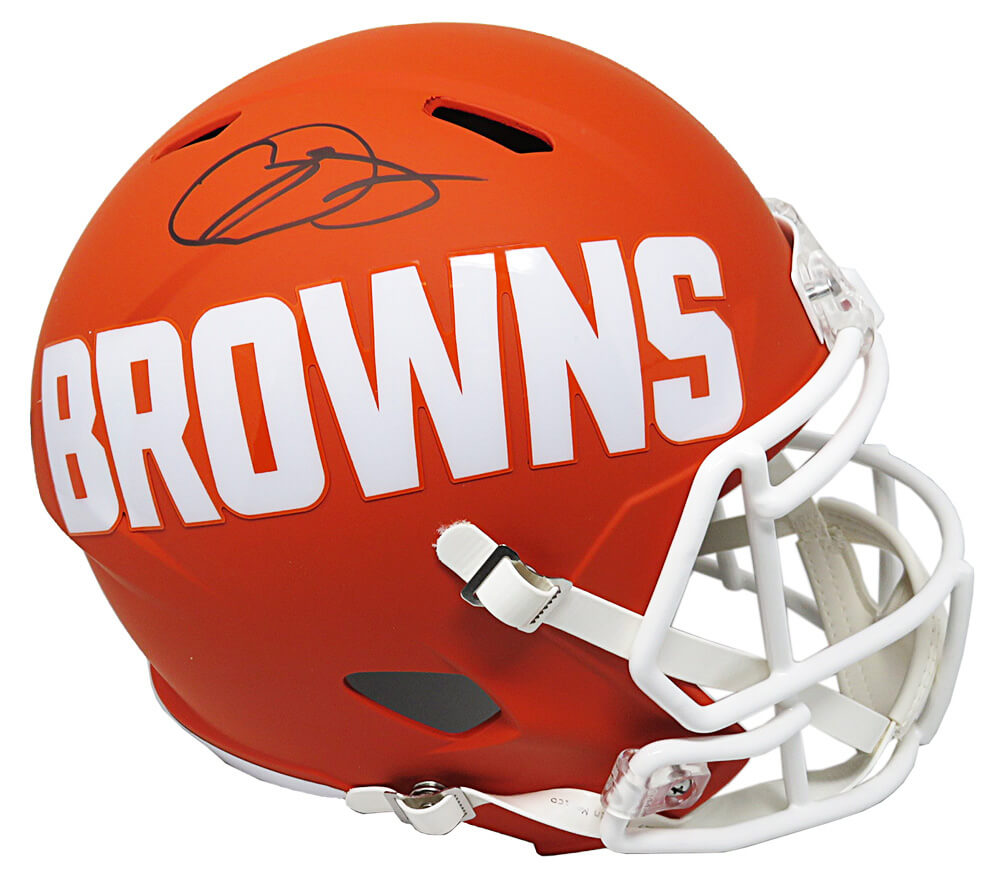 Odell Beckham Jr. Signed Cleveland Browns AMP Alternate Riddell Full Size Speed Replica Helmet - BECREP301 - Odell Beckham Jr. Signed Cleveland Browns AMP Alternate Riddell Full Size Speed Replica Helmet product image