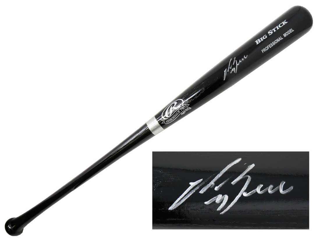 George Bell Signed Rawlings Black Big Stick Baseball Bat - BELBAT100 - George Bell Signed Rawlings Black Big Stick Baseball Bat product image