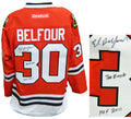 Ed Belfour Signed Chicago Blackhawks Red Reebok Premier Hockey Jersey w/The Eagle, HOF 2011 - BELJRY407 - Ed Belfour Signed Chicago Blackhawks Red Reebok Premier Hockey Jersey w/The Eagle, HOF 2011 product image