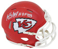 Bobby Bell Signed Kansas City Chiefs Throwback Riddell Speed Mini Helmet w/HOF'83 - BELMIN310 - Bobby Bell Signed Kansas City Chiefs Throwback Riddell Speed Mini Helmet w/HOF'83 product image