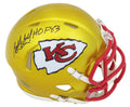 Bobby Bell Signed Kansas City Chiefs FLASH Riddell Speed Mini Helmet w/HOF'83 - BELMIN312 - Bobby Bell Signed Kansas City Chiefs FLASH Riddell Speed Mini Helmet w/HOF'83 product image