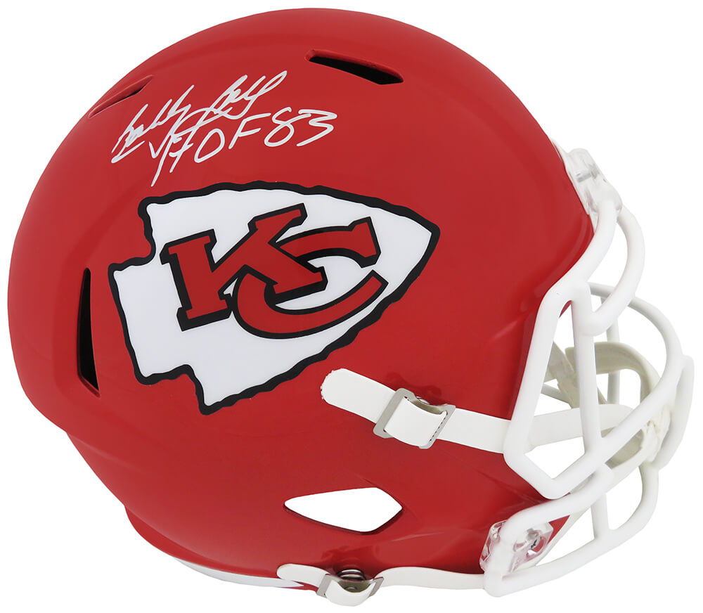 Bobby Bell Signed Kansas City Chiefs Riddell Full Size Speed Replica Helmet w/HOF'83 - BELREP302 - Bobby Bell Signed Kansas City Chiefs Riddell Full Size Speed Replica Helmet w/HOF'83 product image