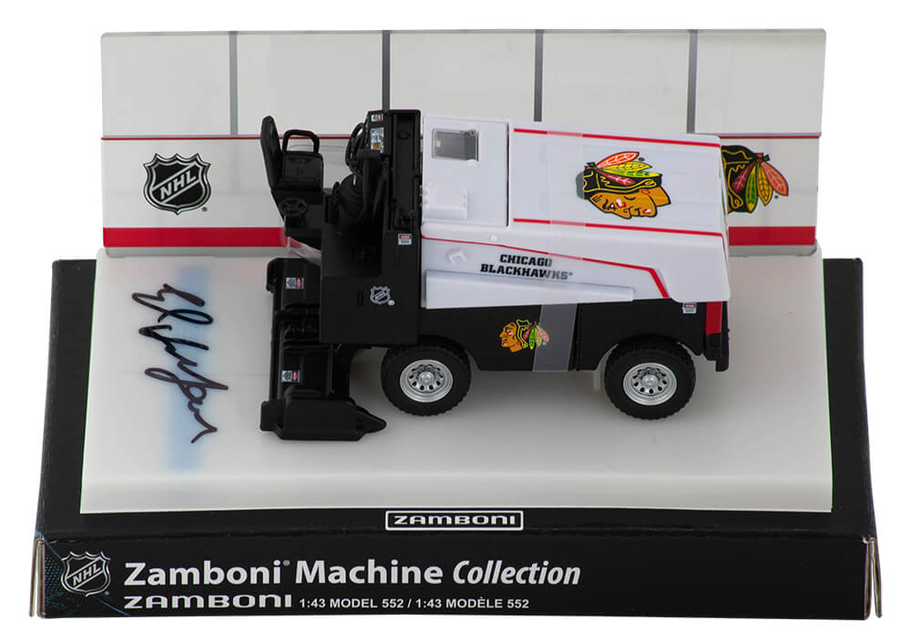 Ed Belfour Signed Chicago Blackhawks NHL Mini Zamboni - BELZAM400 - Ed Belfour Signed Chicago Blackhawks NHL Mini Zamboni product image