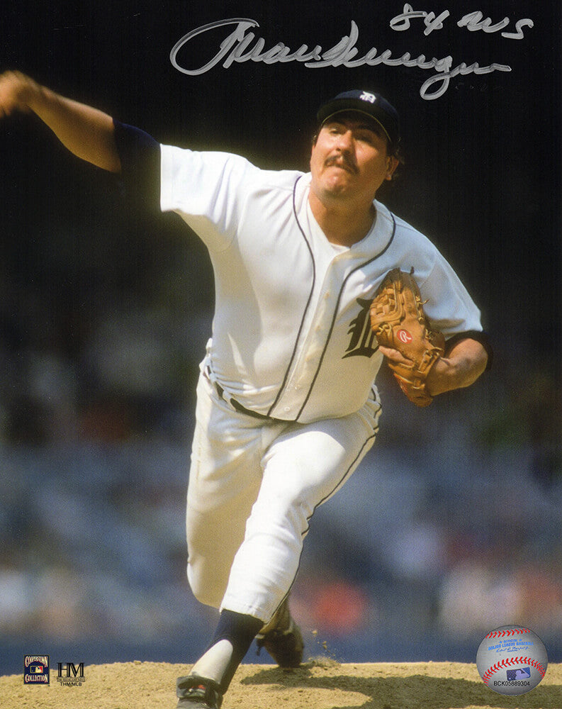 Juan Berenguer Signed Detroit Tigers Pitching White Jersey Action 8x10 Photo w/84 WS - BER08P121 - Juan Berenguer Signed Detroit Tigers Pitching White Jersey Action 8x10 Photo w/84 WS product image