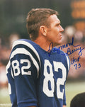 Raymond Berry Signed Colts Blue Jersey Without Helmet On 8x10 Photo w/HOF'73 - BER08P300 - Raymond Berry Signed Colts Blue Jersey Without Helmet On 8x10 Photo w/HOF'73 product image