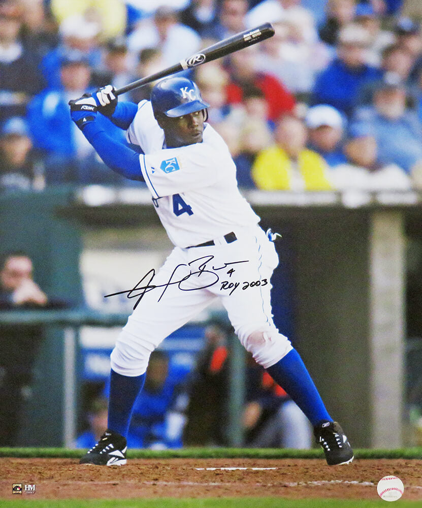 Angel Berroa Signed Kansas City Royals Action 16x20 Photo w/ROY 2003 AL - BER16P120 - Angel Berroa Signed Kansas City Royals Action 16x20 Photo w/ROY 2003 AL product image