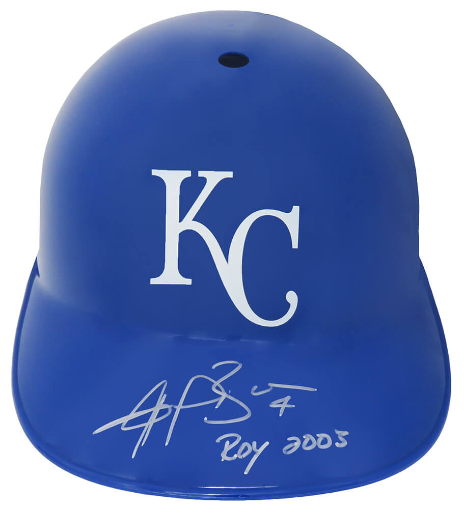Angel Berroa Signed Kansas City Royals Replica Batting Helmet w/ROY 2003 - BERBTH101 - Angel Berroa Signed Kansas City Royals Replica Batting Helmet w/ROY 2003 product image