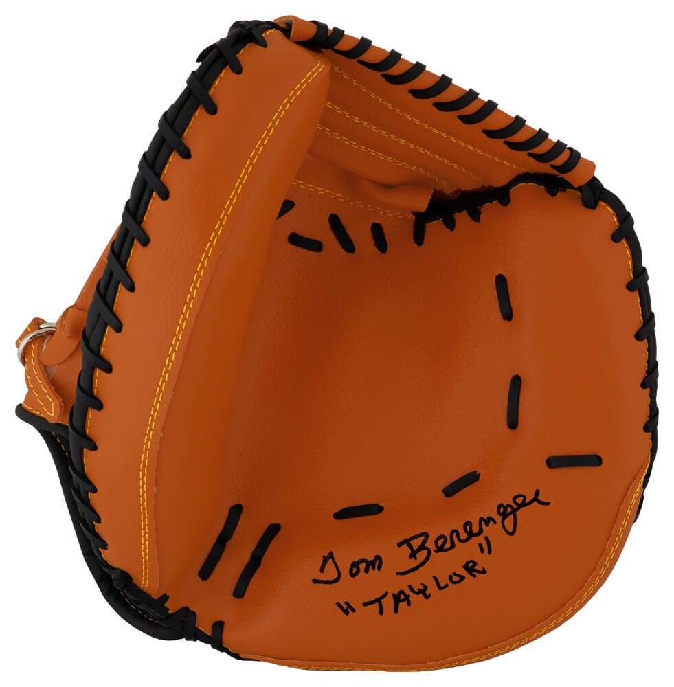 Tom Berenger Signed Brown Baseball Catchers Glove w/Taylor - BEROTH500 - Tom Berenger Signed Brown Baseball Catchers Glove w/Taylor product image