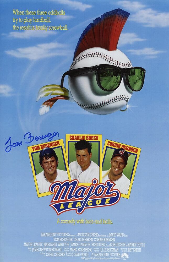 Tom Berenger Signed Major League 11x17 Movie Poster - BERPST502 - Tom Berenger Signed Major League 11x17 Movie Poster product image