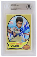 Elvin Bethea Signed Houston Oilers 1970 Topps Rookie Card #43 - (Beckett Encapsulated) - BETCAR303 - Elvin Bethea Signed Houston Oilers 1970 Topps Rookie Card #43 - (Beckett Encapsulated) product image