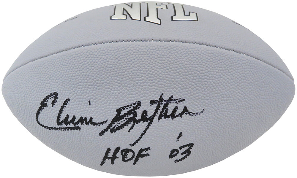 Elvin Bethea Signed Wilson MVP Silver Full Size Football w/HOF'03 - BETFTB302 - Elvin Bethea Signed Wilson MVP Silver Full Size Football w/HOF'03 product image