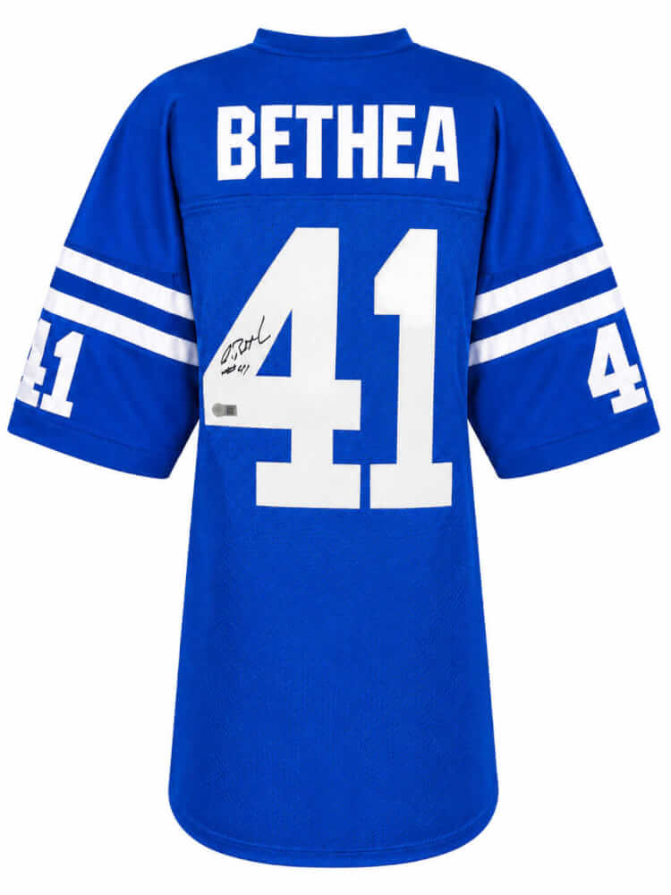 Antoine Bethea Signed Blue Custom Football Jersey - BETJRY310 - Antoine Bethea Signed Blue Custom Football Jersey product image