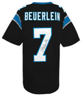 Steve Beuerlein Signed Black Custom Football Jersey - BEUJRY300 - Steve Beuerlein Signed Black Custom Football Jersey product image