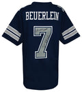 Steve Beuerlein Signed Navy Custom Football Jersey w/SB XXVII Champs - BEUJRY302 - Steve Beuerlein Signed Navy Custom Football Jersey w/SB XXVII Champs product image