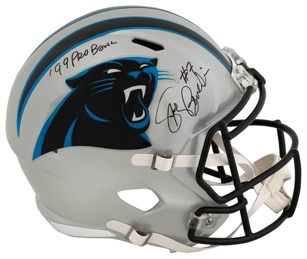 Steve Beuerlein Signed Carolina Panthers Riddell Full Size Speed Replica Helmet w/99 Pro Bowl - BEUREP300 - Steve Beuerlein Signed Carolina Panthers Riddell Full Size Speed Replica Helmet w/99 Pro Bowl product image