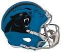 Steve Beuerlein Signed Carolina Panthers FLASH Riddell Full Size Speed Replica Helmet w/99 Pro Bowl - BEUREP302 - Steve Beuerlein Signed Carolina Panthers FLASH Riddell Full Size Speed Replica Helmet w/99 Pro Bowl product image