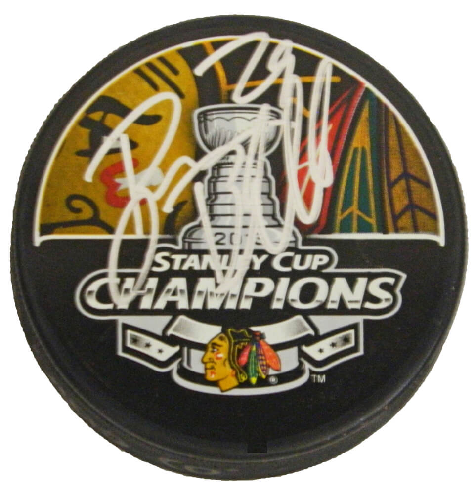 Bryan Bickell Signed Blackhawks 2013 Stanley Cup Champs Logo Hockey Puck - BICPUC401 - Bryan Bickell Signed Blackhawks 2013 Stanley Cup Champs Logo Hockey Puck product image