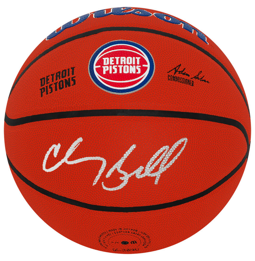 Chauncey Billups Signed Detroit Pistons Logo Wilson NBA Basketball - BILBSK201 - Chauncey Billups Signed Detroit Pistons Logo Wilson NBA Basketball product image