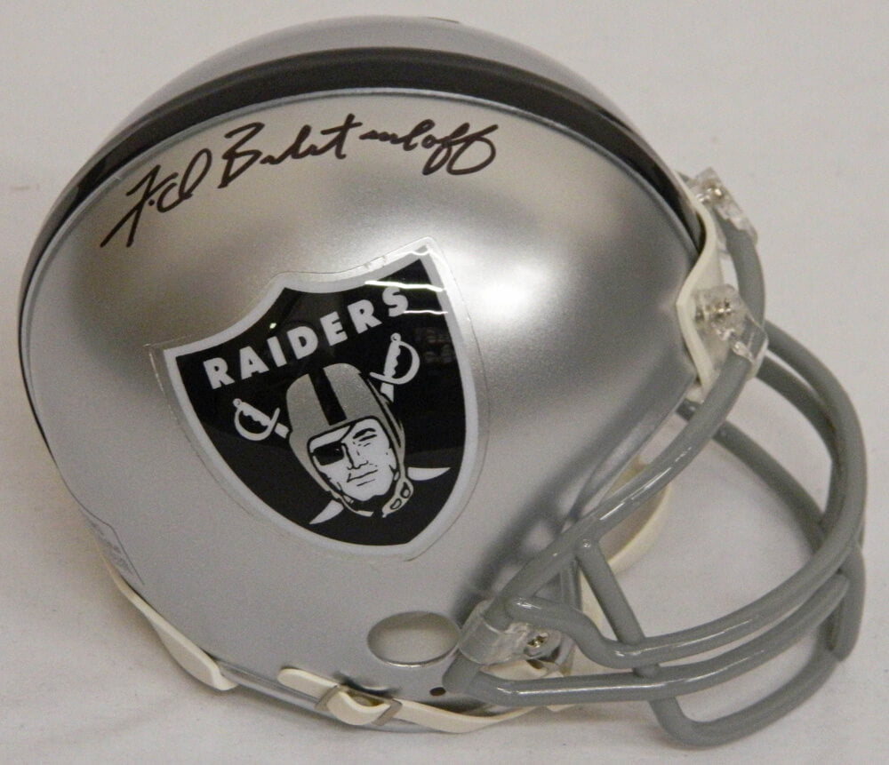 Fred Biletnikoff Signed Raiders Riddell Mini Helmet - BILMIN300 - Fred Biletnikoff Signed Raiders Riddell Mini Helmet product image