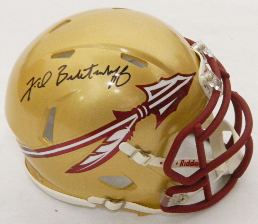 Fred Biletnikoff Signed Florida State Seminoles Riddell Speed Mini Helmet - BILMIN303 - Fred Biletnikoff Signed Florida State Seminoles Riddell Speed Mini Helmet product image