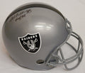 Fred Biletnikoff Signed Raiders Youth Replica Helmet w/HOF 88 - BILREP300 - Fred Biletnikoff Signed Raiders Youth Replica Helmet w/HOF 88 product image