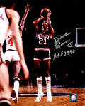 Dave Bing Signed Detroit Pistons Shooting Action 8x10 Photo w/HOF 1990 - BIN08P202 - Dave Bing Signed Detroit Pistons Shooting Action 8x10 Photo w/HOF 1990 product image
