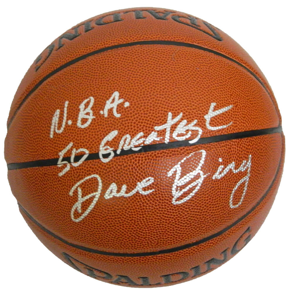 Dave Bing Signed Spalding Indoor/Outdoor Basketball w/NBA 50 Greatest - BINBSK202 - Dave Bing Signed Spalding Indoor/Outdoor Basketball w/NBA 50 Greatest product image