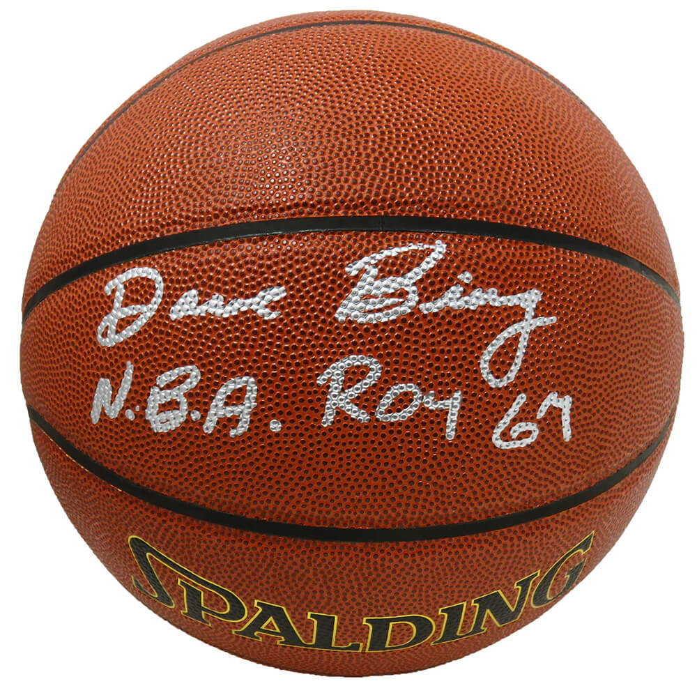 Dave Bing Signed Spalding NBA Indoor/Outdoor Basketball w/NBA ROY 67 - BINBSK206 - Dave Bing Signed Spalding NBA Indoor/Outdoor Basketball w/NBA ROY 67 product image