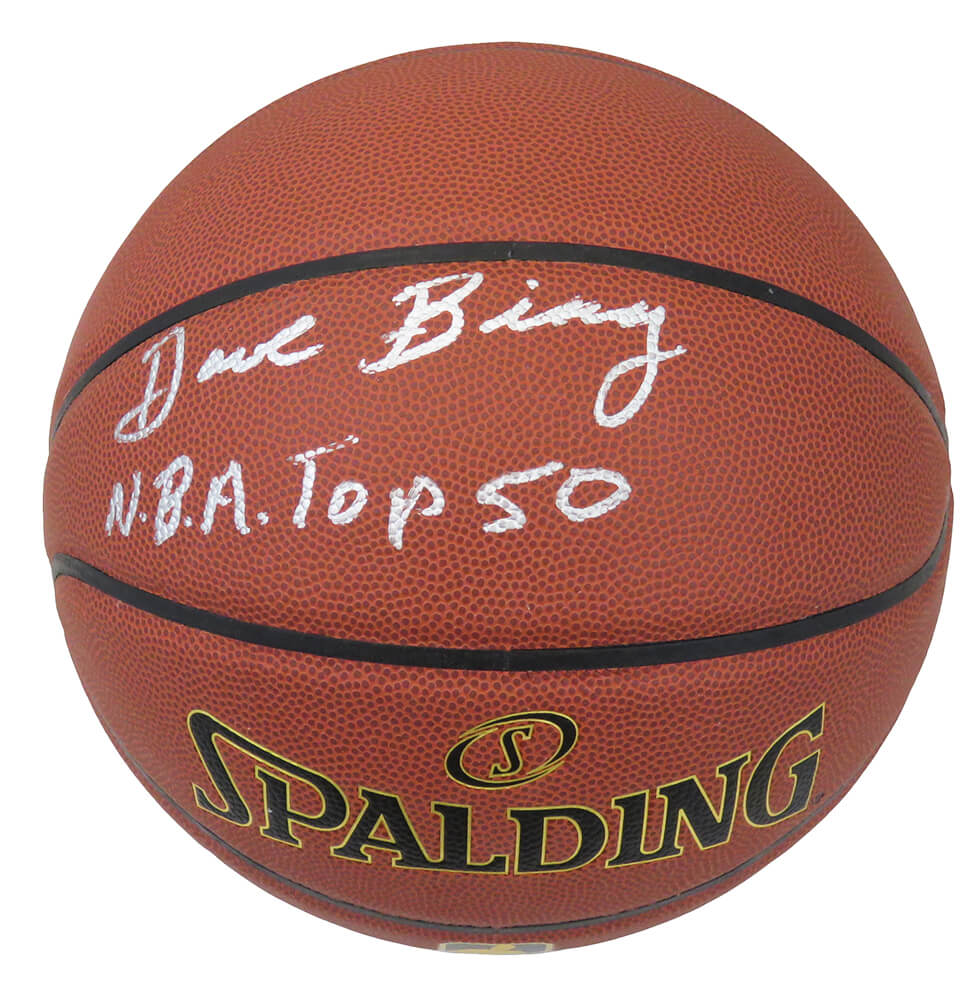 Dave Bing Signed Spalding Indoor/Outdoor NBA Max Grip Basketball w/NBA Top 50 - BINBSK213 - Dave Bing Signed Spalding Indoor/Outdoor NBA Max Grip Basketball w/NBA Top 50 product image
