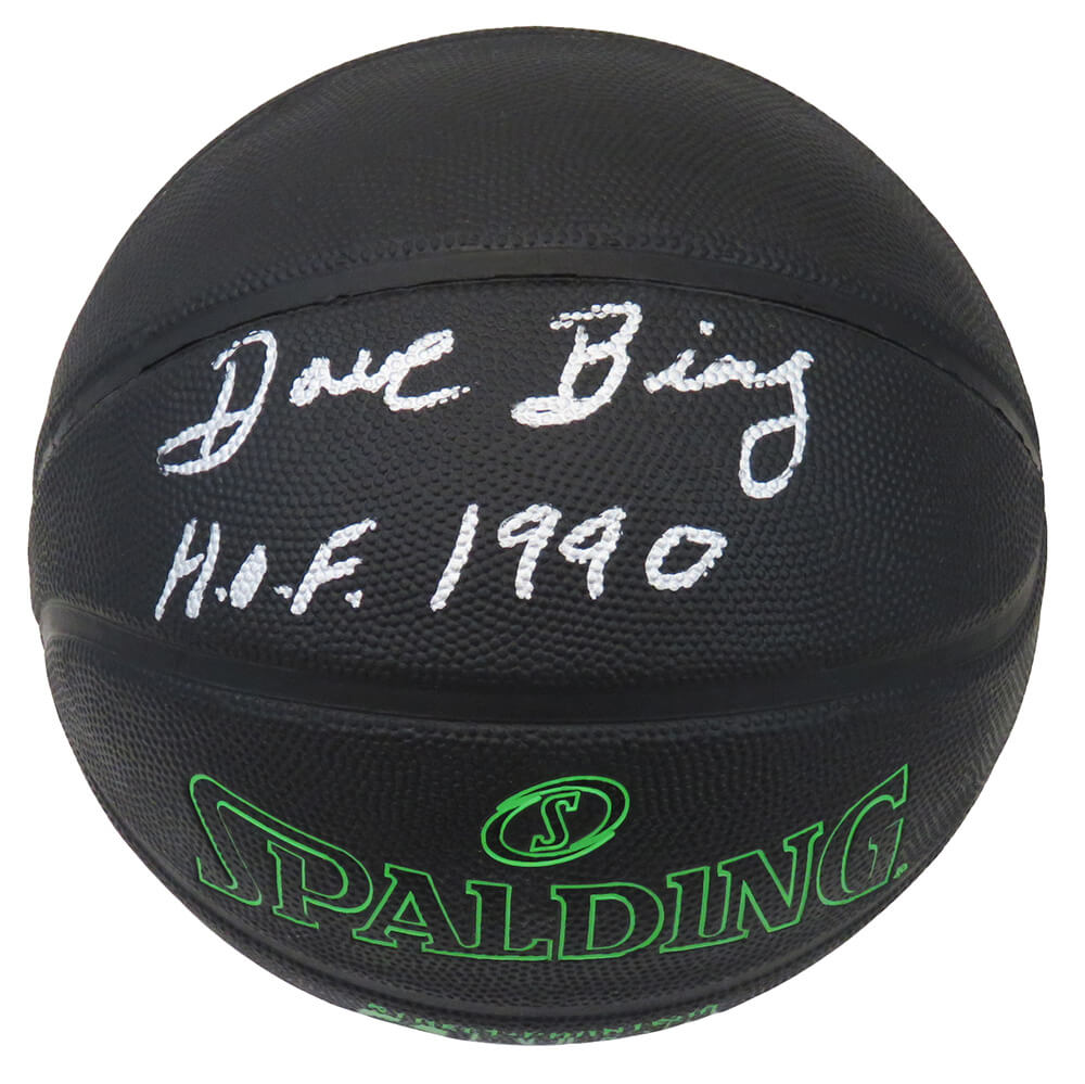 Dave Bing Signed Spalding Phantom Black With Green Lettering NBA Basketball w/HOF 1990 - BINBSK215 - Dave Bing Signed Spalding Phantom Black With Green Lettering NBA Basketball w/HOF 1990 product image