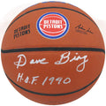 Dave Bing Signed Wilson Detroit Pistons Logo NBA Basketball w/HOF 1990 - BINBSK218 - Dave Bing Signed Wilson Detroit Pistons Logo NBA Basketball w/HOF 1990 product image