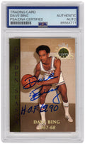 Dave Bing Signed Detroit Pistons 1996 Topps Stars Golden Season Basketball Card #57 w/HOF'90 - (PSA Encapsulated) - BINCAR205 - Dave Bing Signed Detroit Pistons 1996 Topps Stars Golden Season Basketball Card #57 w/HOF'90 - (PSA Encapsulated) product image