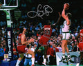 Larry Bird Signed Boston Celtics Shooting Over Michael Jordan 8x10 Photo - BIR08P213 - Larry Bird Signed Boston Celtics Shooting Over Michael Jordan 8x10 Photo product image
