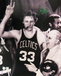 Larry Bird Signed Celtics Cigar Celebration w/Auerbach 16x20 Photo - BIR16P259 - Larry Bird Signed Celtics Cigar Celebration w/Auerbach 16x20 Photo product image