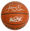 Larry Bird & Magic Johnson Signed Spalding Indoor/Outdoor NBA Basketball - BIRBSK209 - Larry Bird & Magic Johnson Signed Spalding Indoor/Outdoor NBA Basketball product image