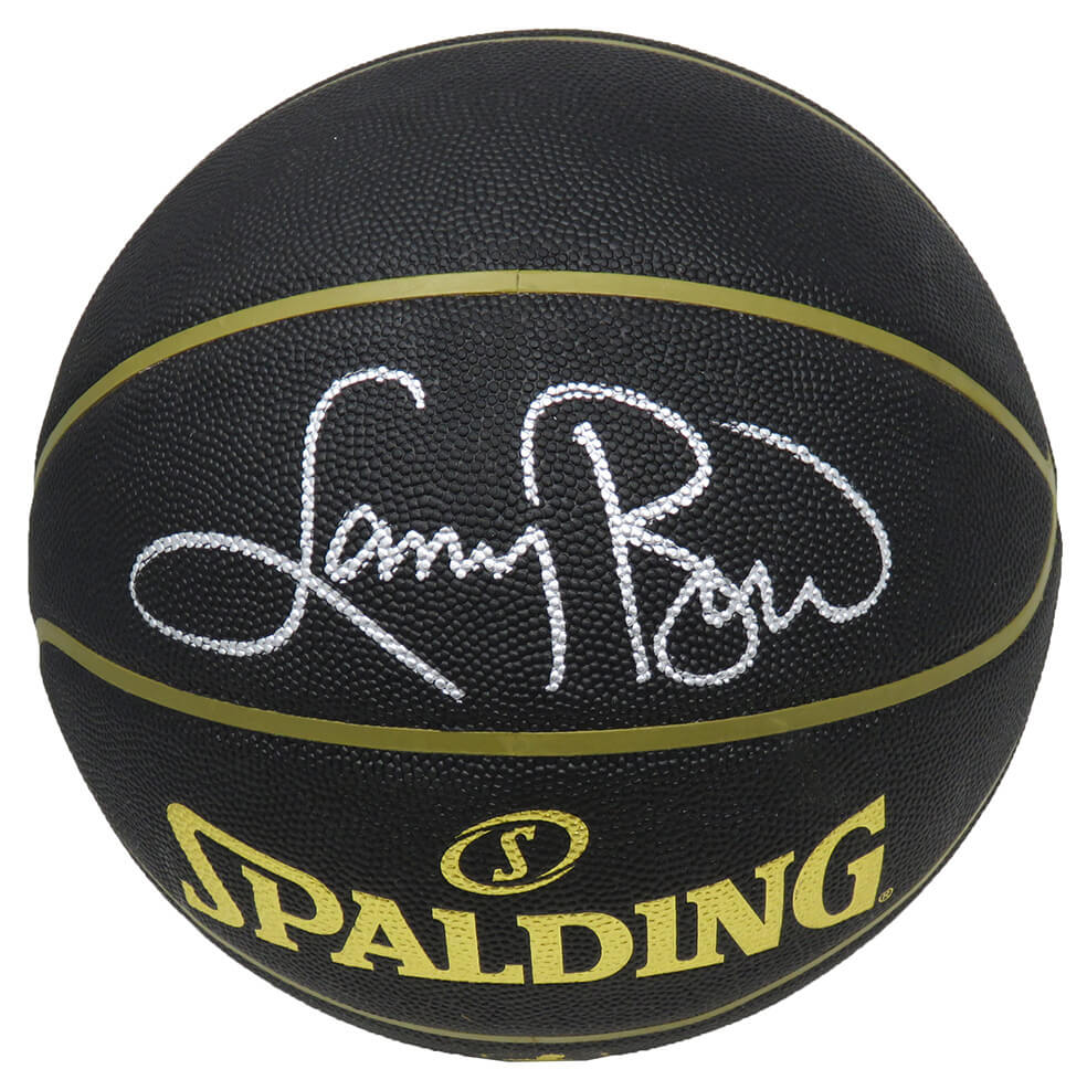 Larry Bird Signed Spalding Elevation Black NBA Basketball - BIRBSK211 - Larry Bird Signed Spalding Elevation Black NBA Basketball product image