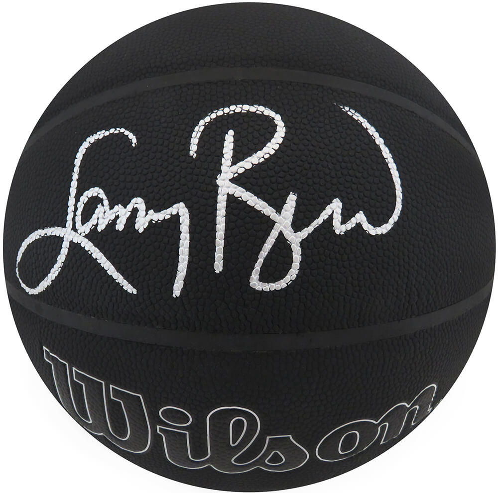 Larry Bird Signed Wilson I/O Black 75th Anniversary Logo NBA Basketball - BIRBSK222 - Larry Bird Signed Wilson I/O Black 75th Anniversary Logo NBA Basketball product image