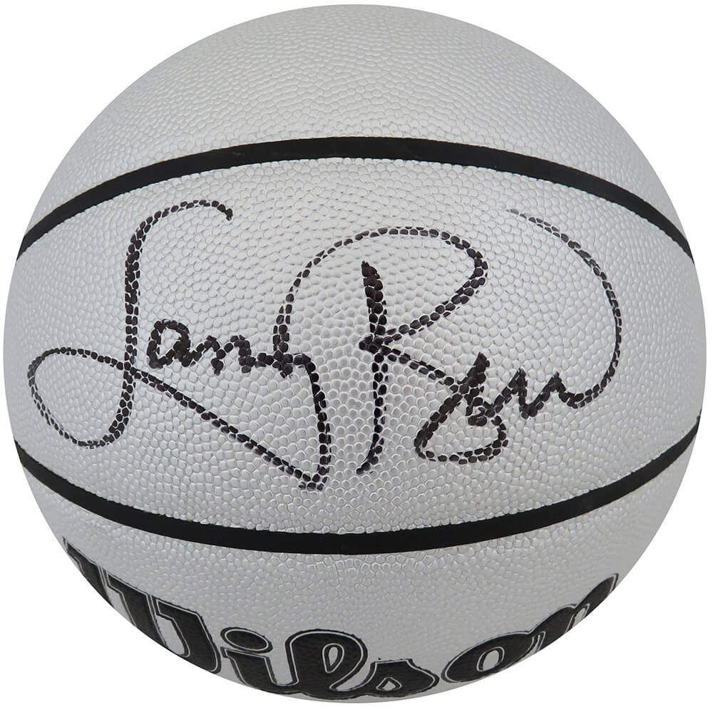 Larry Bird Signed Wilson I/O Platinum 75th Anniversary Logo NBA Basketball - BIRBSK223 - Larry Bird Signed Wilson I/O Platinum 75th Anniversary Logo NBA Basketball product image
