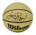 Larry Bird Signed Wilson Gold NBA Basketball - BIRBSK224 - Larry Bird Signed Wilson Gold NBA Basketball product image