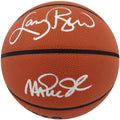 Larry Bird & Magic Johnson Dual Signed Wilson Indoor/Outdoor NBA Basketball - BIRBSK236 - Larry Bird & Magic Johnson Dual Signed Wilson Indoor/Outdoor NBA Basketball product image