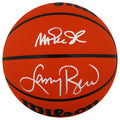 Larry Bird & Magic Johnson Signed Wilson Indoor/Outdoor NBA Basketball - BIRBSK238 - Larry Bird & Magic Johnson Signed Wilson Indoor/Outdoor NBA Basketball product image