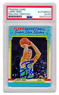 Larry Bird Signed Boston Celtics 1988 Fleer Sticker Basketball Card #2 (PSA/DNA Encapsulated) - BIRCAR214 - Larry Bird Signed Boston Celtics 1988 Fleer Sticker Basketball Card #2 (PSA/DNA Encapsulated) product image