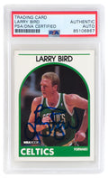 Larry Bird Signed Boston Celtics 1989 NBA Hoops Basketball Card #150 - (PSA/DNA Encapsulated) - BIRCAR215 - Larry Bird Signed Boston Celtics 1989 NBA Hoops Basketball Card #150 - (PSA/DNA Encapsulated) product image