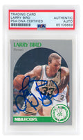 Larry Bird Signed Boston Celtics 1990 NBA Hoops Basketball Card #39 - (PSA/DNA Encapsulated) - BIRCAR216 - Larry Bird Signed Boston Celtics 1990 NBA Hoops Basketball Card #39 - (PSA/DNA Encapsulated) product image
