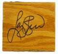 Larry Bird Signed Celtics Boston Garden Original Parquet 4x4 Floor Piece - BIRFLO200 - Larry Bird Signed Celtics Boston Garden Original Parquet 4x4 Floor Piece product image