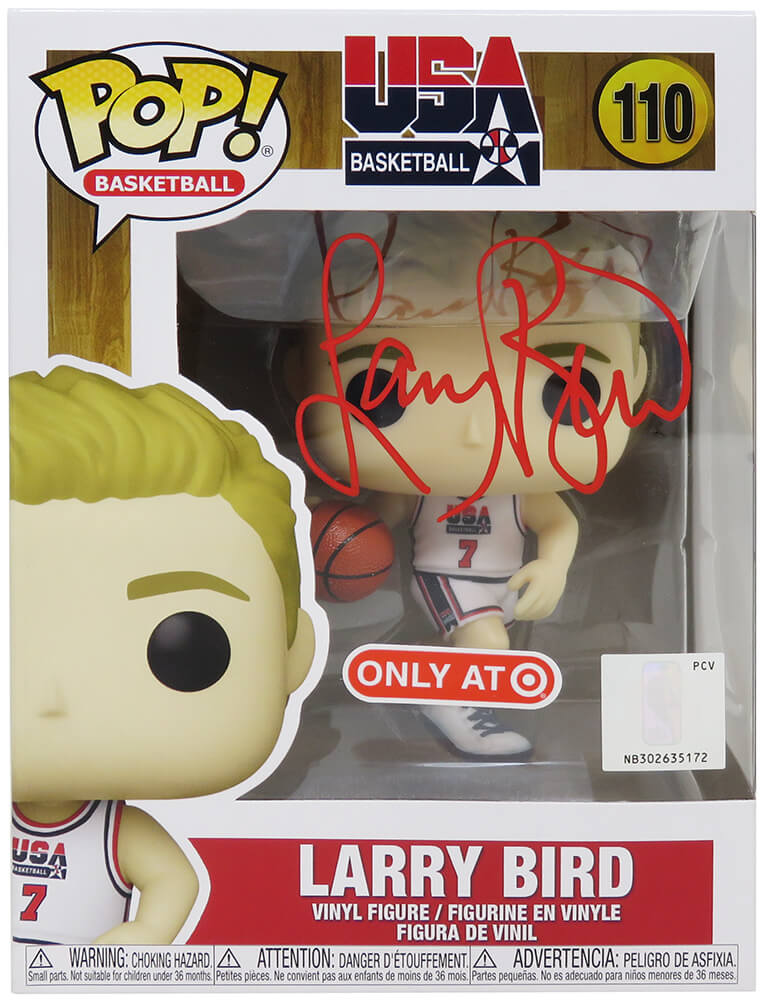 Larry Bird Signed USA Basketball Funko Pop Doll #110 - BIRFUN202 - Larry Bird Signed USA Basketball Funko Pop Doll #110 product image