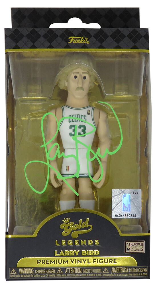 Larry Bird Signed Boston Celtics White Jersey NBA Legends Gold 5 Funko Pop Doll - BIRFUN203 - Larry Bird Signed Boston Celtics White Jersey NBA Legends Gold 5 Funko Pop Doll product image